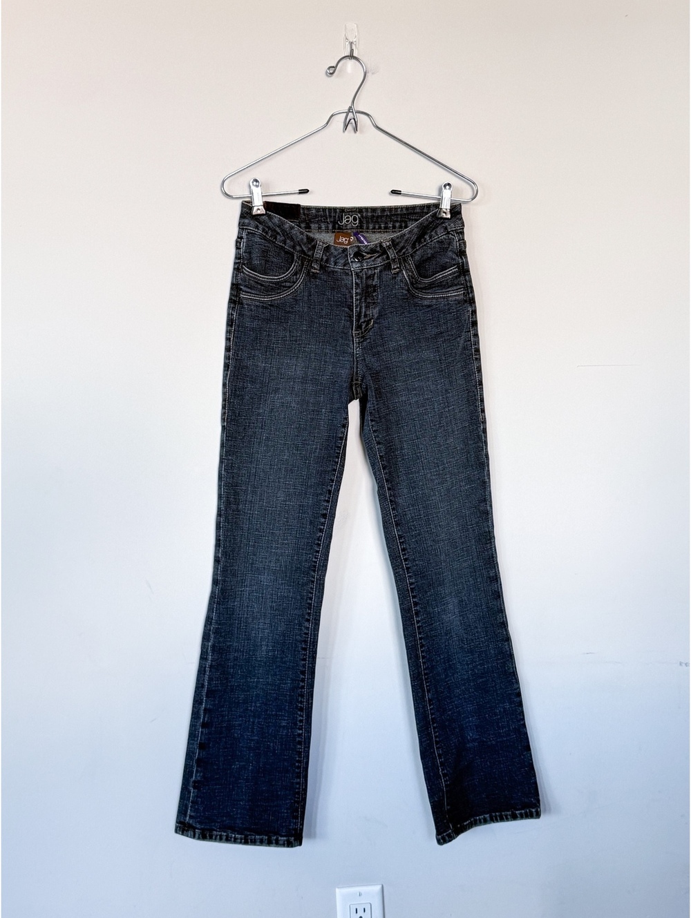 Y2K Dark Wash Jag VTG Denim Low Rise Flare Jeans